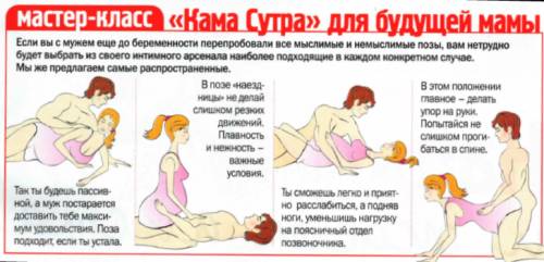 Позы во время секса при беременности
