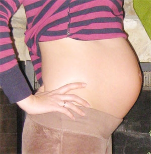 Фото живота на 33 неделе беременности