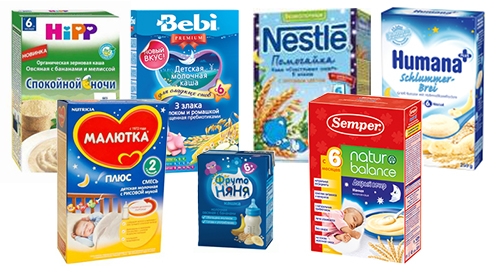 Успокоительные смеси и каши для детей