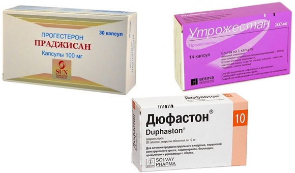 Прогестерон, Утрожестан, Дюфастон